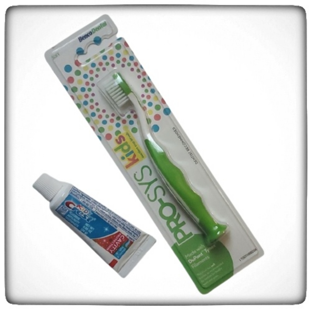 Children's Toothbrush & Toothpaste-OS